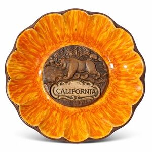 Vintage Treasure Craft California Bear Decorative Plate – Made in USA